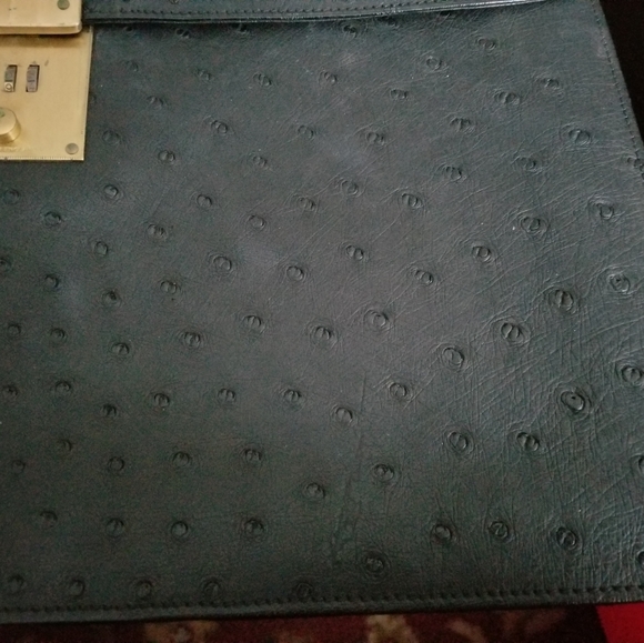 Vintage Madler attache bag black ostrich leather - Picture 2 of 6
